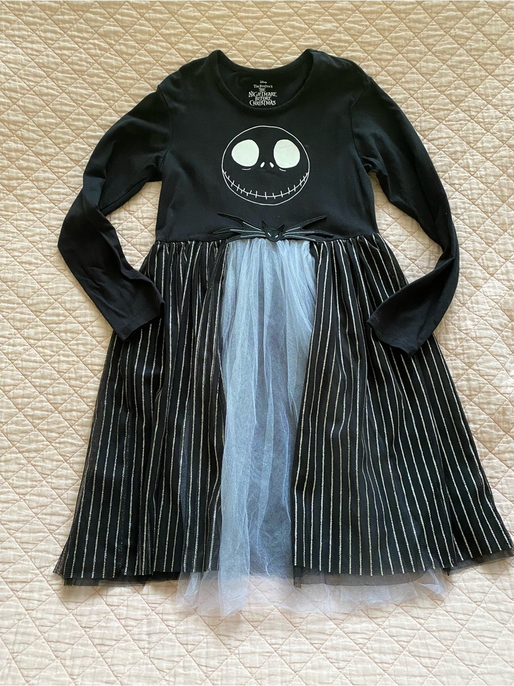 Girls' Jack Skellington Black Tulle Dress